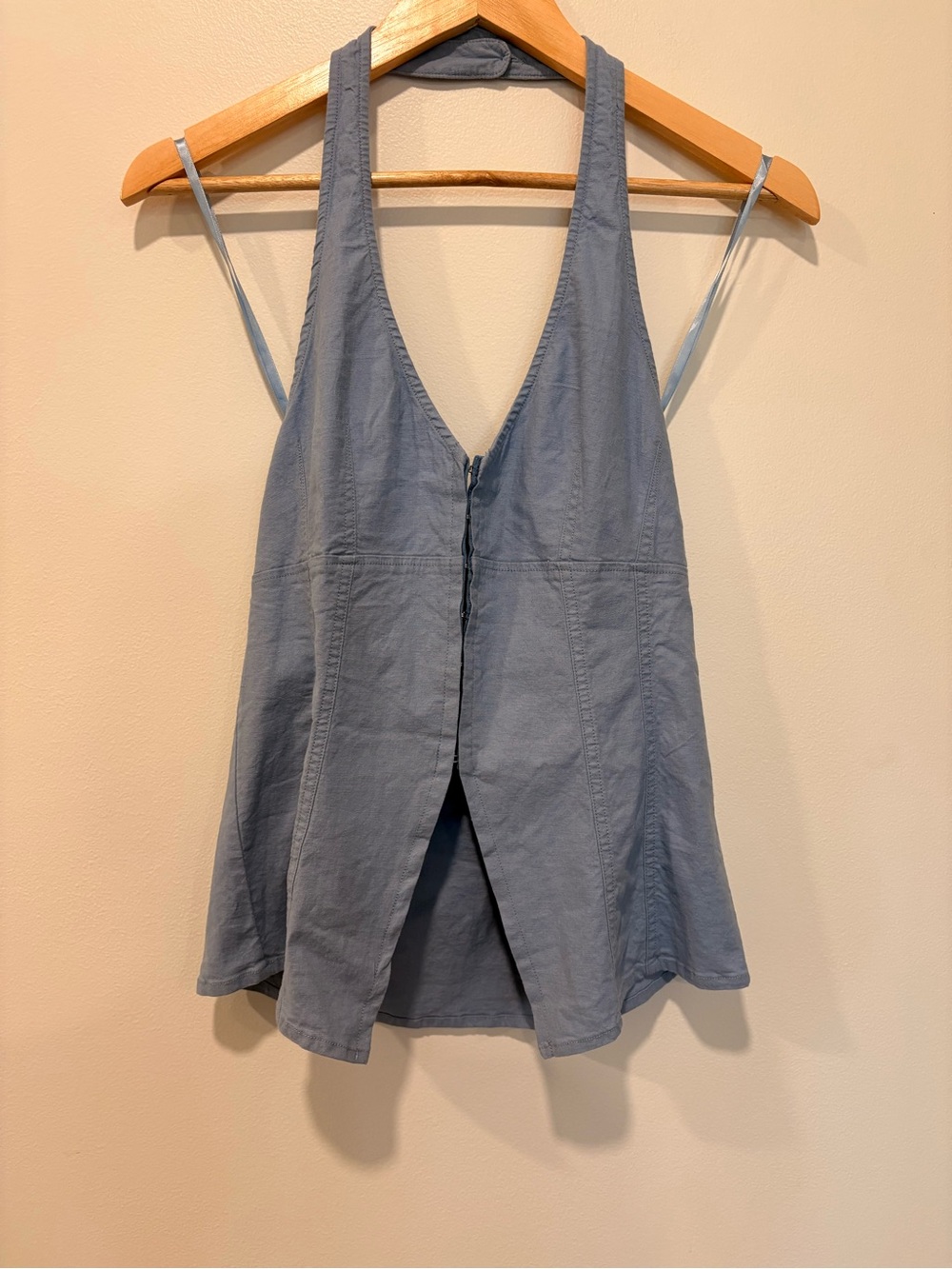 Urban Outfitters Light Blue Sleeveless V-Neck Tank Top